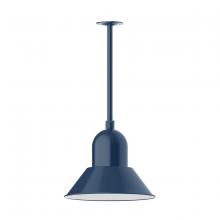 Montclair Light Works STA124-50 - 14" Prima, stem mount with canopy, Navy