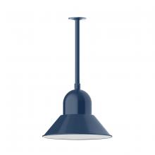 Montclair Light Works STB125-50 - 16" Prima, stem mount with canopy, Navy