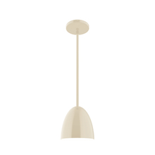 Montclair Light Works STG417-16 - 6" Jill Stem Hung Pendant, Cream