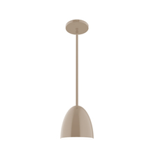 Montclair Light Works STG417-18 - 6" Jill Stem Hung Pendant, Clay