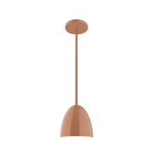 Montclair Light Works STG417-19 - 6" Jill Stem Hung Pendant, Terracotta