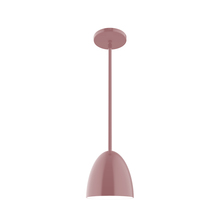 Montclair Light Works STG417-20 - 6" Jill Stem Hung Pendant, Mauve