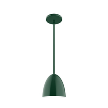 Montclair Light Works STG417-42 - 6" Jill Stem Hung Pendant, Forest Green