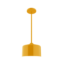 Montclair Light Works STG419-21 - 8.5" Julia Stem Hung Pendant, Bright Yellow