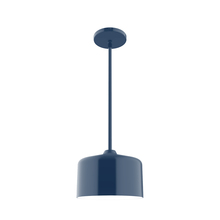 Montclair Light Works STG419-50 - 8.5" Julia Stem Hung Pendant, Navy