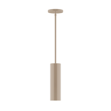 Montclair Light Works STG426-18 - 3.5" x 12" Beam Stem Hung Pendant, Clay