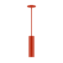 Montclair Light Works STG426-26 - 3.5" x 12" Beam Stem Hung Pendant, Vermillion