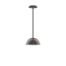 Montclair Light Works STG431-57 - 8" Arcade Stem Hung Pendant, Bronze Matte