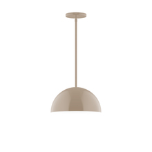 Montclair Light Works STG432-18 - 12" Arcade Stem Hung Pendant, Clay