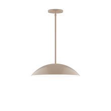 Montclair Light Works STG438-18 - 16" Plateau Stem Hung Pendant, Clay