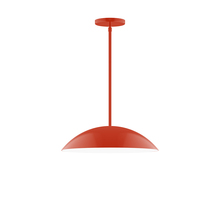 Montclair Light Works STG438-26 - 16" Plateau Stem Hung Pendant, Vermillion