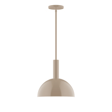 Montclair Light Works STGX471-18 - 12" Ray Stem Hung Pendant, Clay
