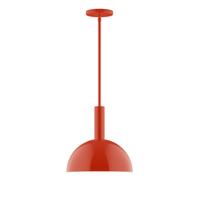 Montclair Light Works STGX471-26 - 12" Ray Stem Hung Pendant, Vermillion