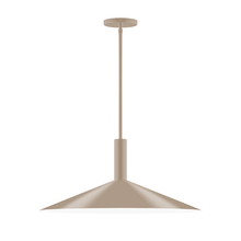 Montclair Light Works STGX478-18 - 24" Zing Stem Hung Pendant, Clay