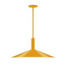 Montclair Light Works STGX478-21 - 24" Zing Stem Hung Pendant, Bright Yellow