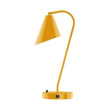 Montclair Light Works TLC415-21 - 23" Jasmine Table Lamp, Bright Yellow