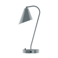 Montclair Light Works TLC415-40 - 23" Jasmine Table Lamp, Slate Gray