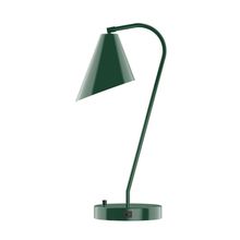 Montclair Light Works TLC415-42 - 23" Jasmine Table Lamp, Forest Green
