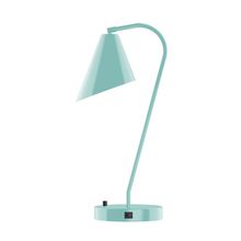 Montclair Light Works TLC415-48 - 23" Jasmine Table Lamp, Sea Green