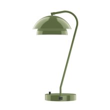 Montclair Light Works TLCX445-22 - 23" Nest Table Lamp, Fern Green