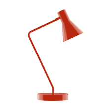 Montclair Light Works TLD436-26 - 21" Flare Table Lamp, Vermillion