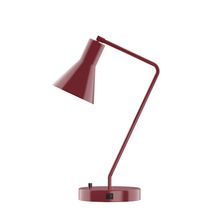 Montclair Light Works TLD436-55 - 21" Flare Table Lamp, Barn Red