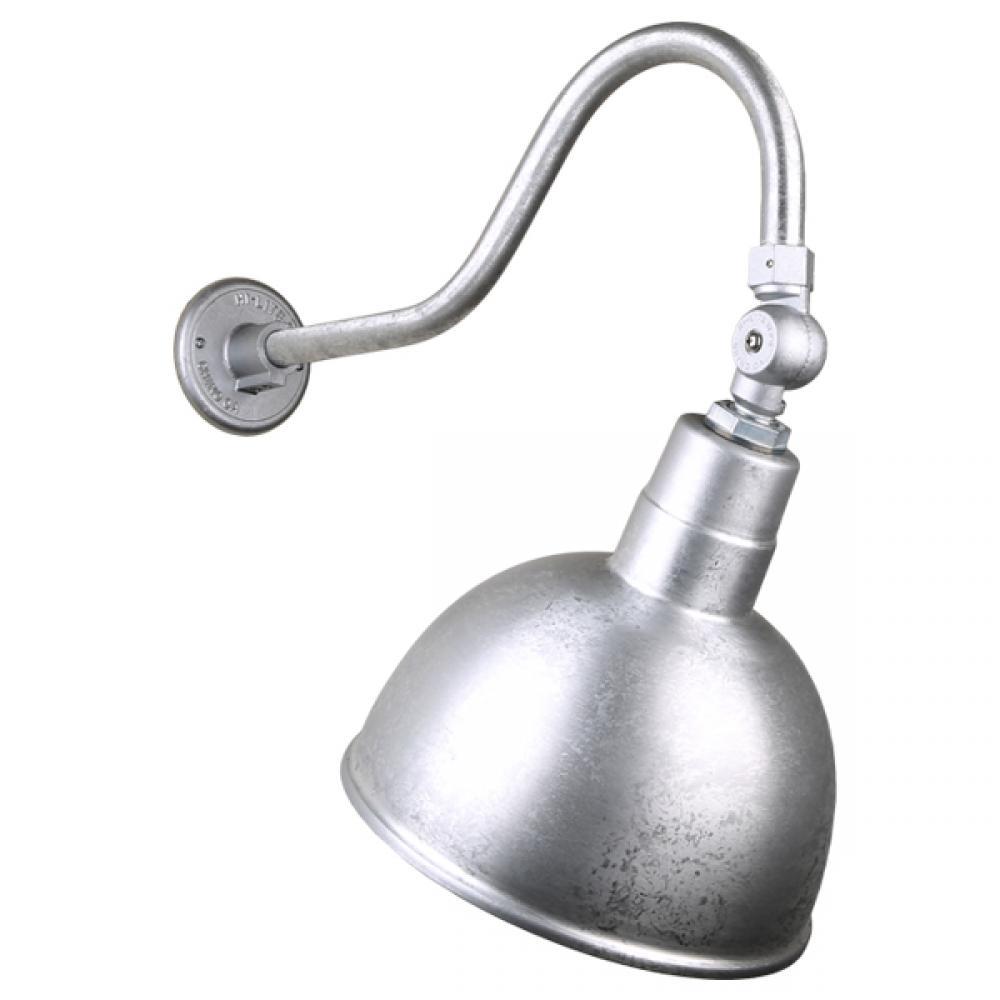 10&#34; Gooseneck Light Deep Bowl Shade, QSNHL-A Arm, Swivel Knuckle Accessory