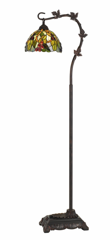 61&#34; Height Metal Tiffany Floor Lamp in Bronze Finish