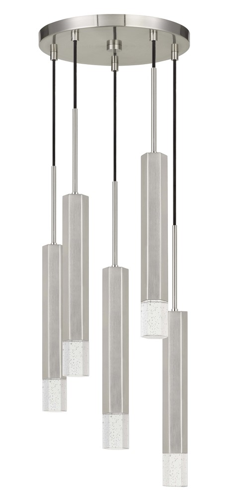 24&#34; Height Aluminum Cast Pendant in Gun Metal Finish