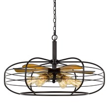 CAL Lighting FX-3711-6 - 18.25" Height Metal Fixture in Dark Bronze Finish