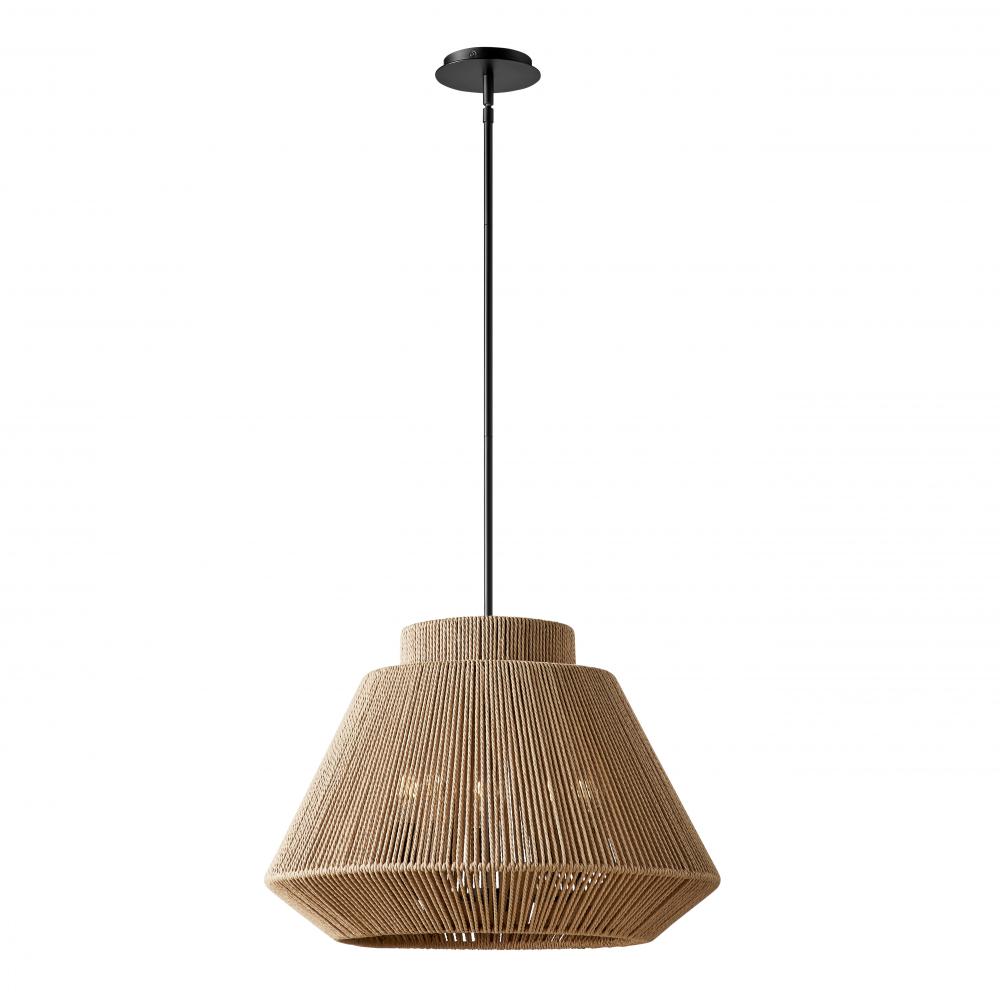 Nido 24&#34; Natural Rope 5-Light Pendant