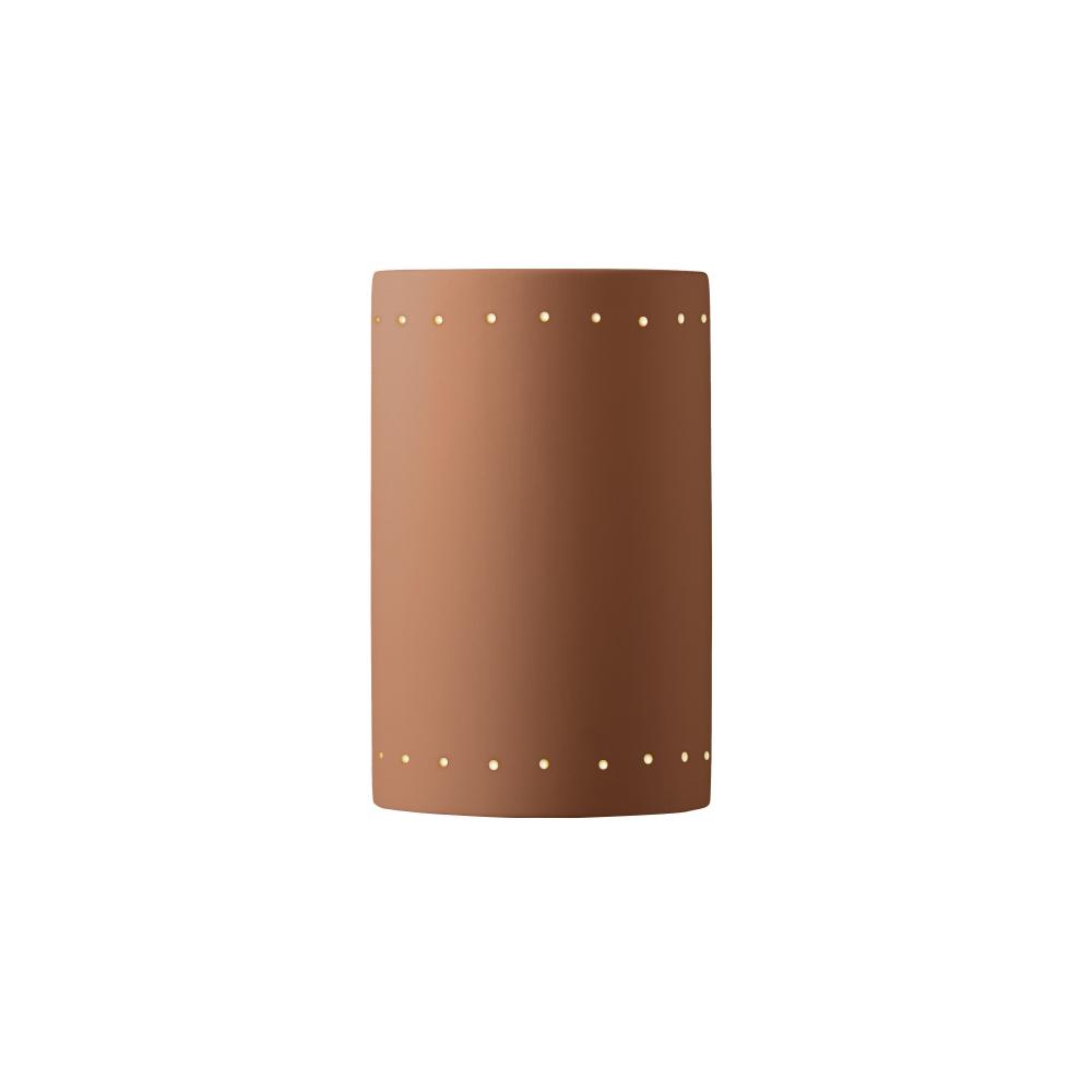 Large ADA Cylinder w/ Perfs - Closed Top (Outdoor)