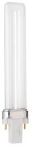 Satco Products Inc. S6707/TF - 9 Watt; pin-based Compact Fluorescent; 3500K; 82 CRI; G23 base; Shatter Proof