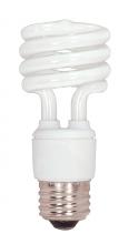 Satco Products Inc. S7222/TF - 15 Watt; Mini Spiral Compact Fluorescent; 4100K; 82 CRI; Medium base; 120 Volt; Shatter Proof