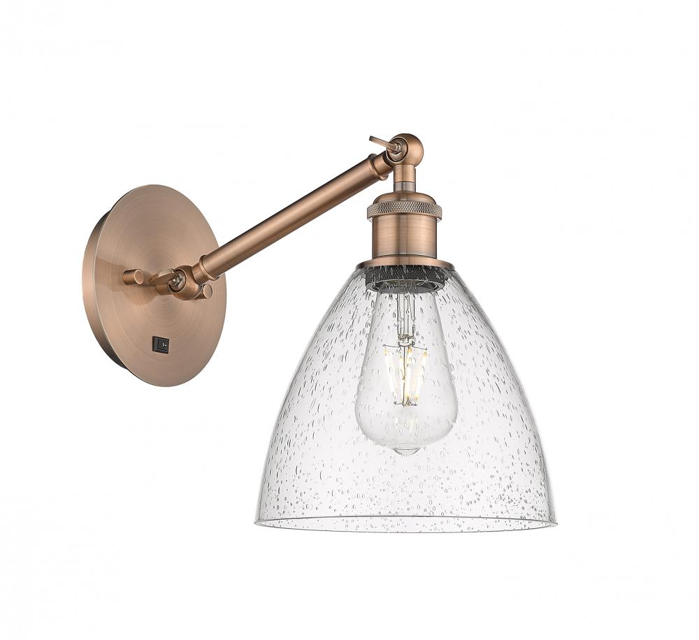 Bristol - 1 Light - 8 inch - Antique Copper - Adjustable Sconce