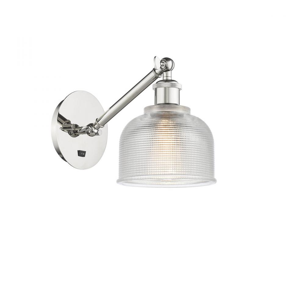 Dayton - 1 Light - 6 inch - Polished Nickel - Adjustable Sconce
