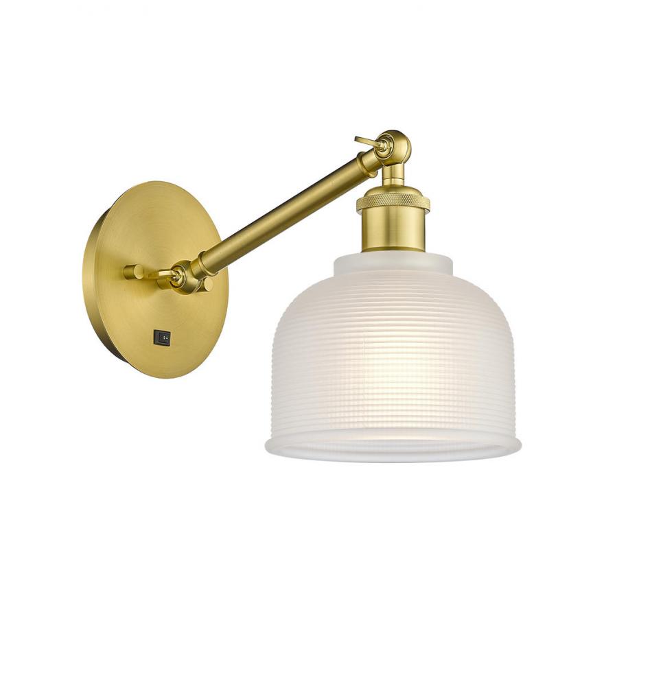 Dayton - 1 Light - 6 inch - Satin Gold - Adjustable Sconce