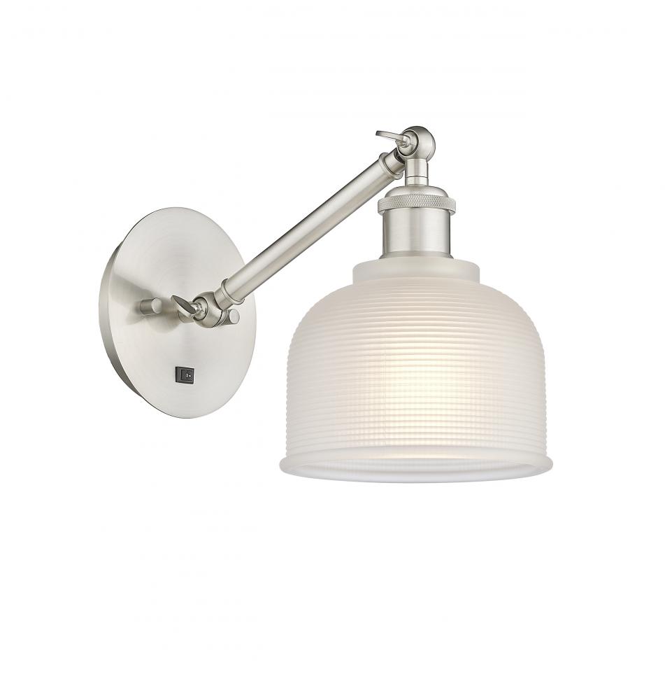 Dayton - 1 Light - 6 inch - Brushed Satin Nickel - Adjustable Sconce