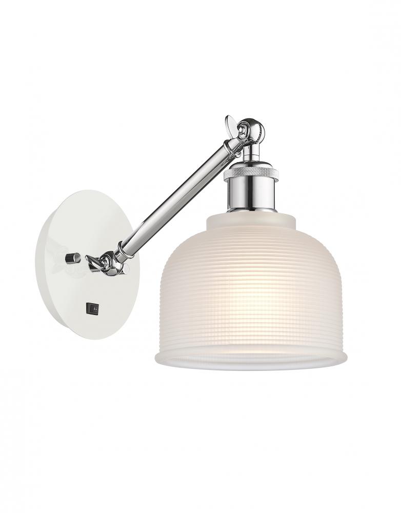 Dayton - 1 Light - 6 inch - White Polished Chrome - Adjustable Sconce