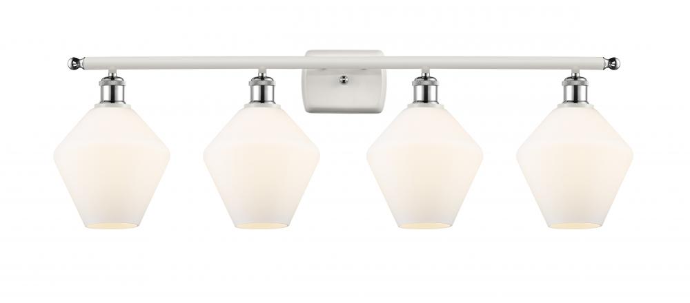 Cindyrella - 4 Light - 38 inch - White Polished Chrome - Bath Vanity Light
