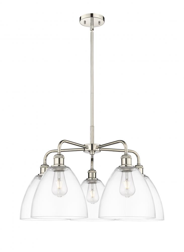 Bristol - 5 Light - 27 inch - Polished Nickel - Chandelier