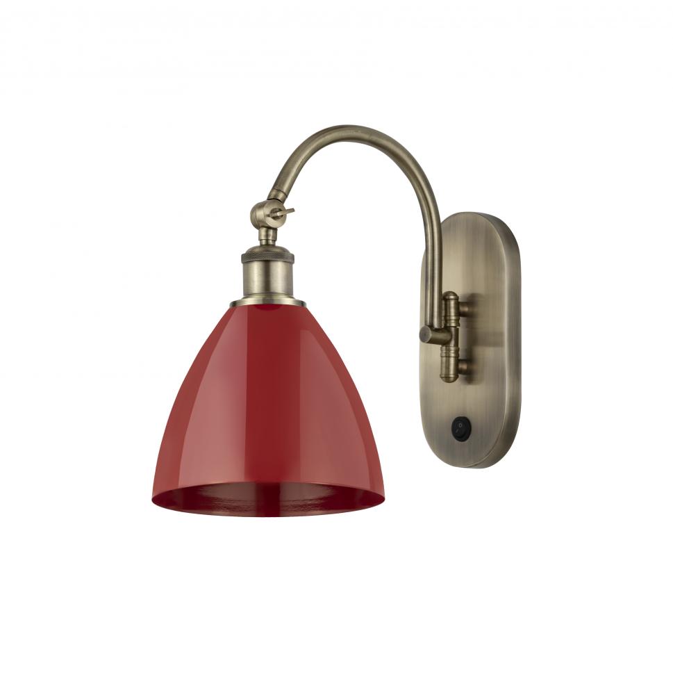 Plymouth - 1 Light - 8 inch - Antique Brass - Adjustable Swing Arm