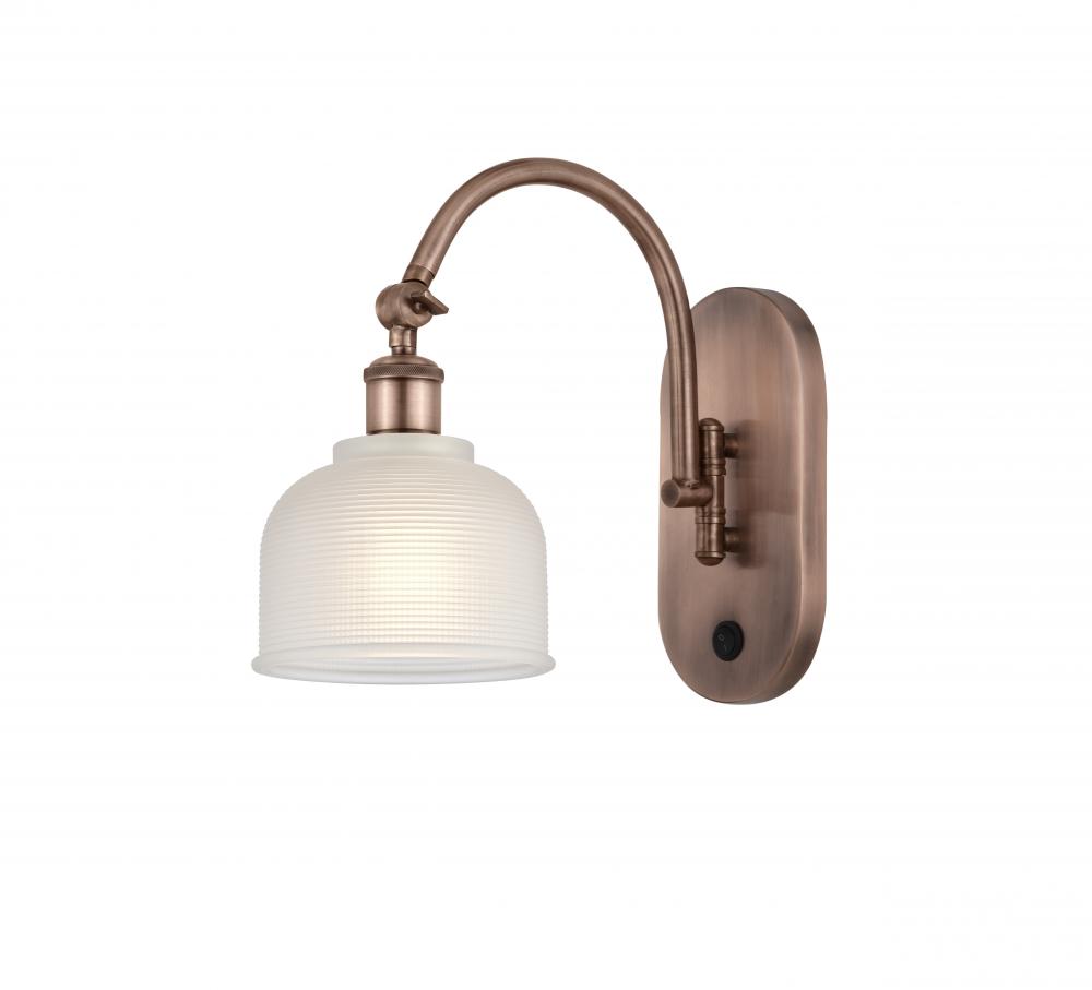 Dayton - 1 Light - 6 inch - Antique Copper - Adjustable Swing Arm