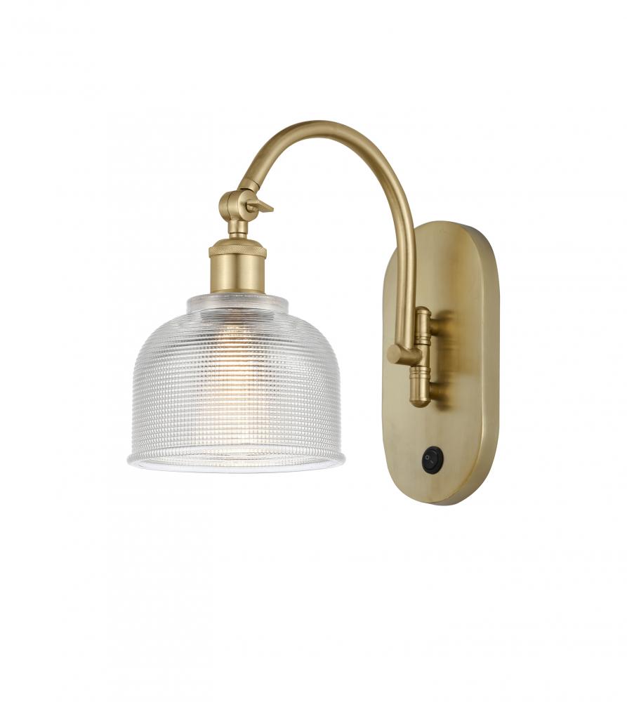 Dayton - 1 Light - 6 inch - Satin Gold - Adjustable Swing Arm