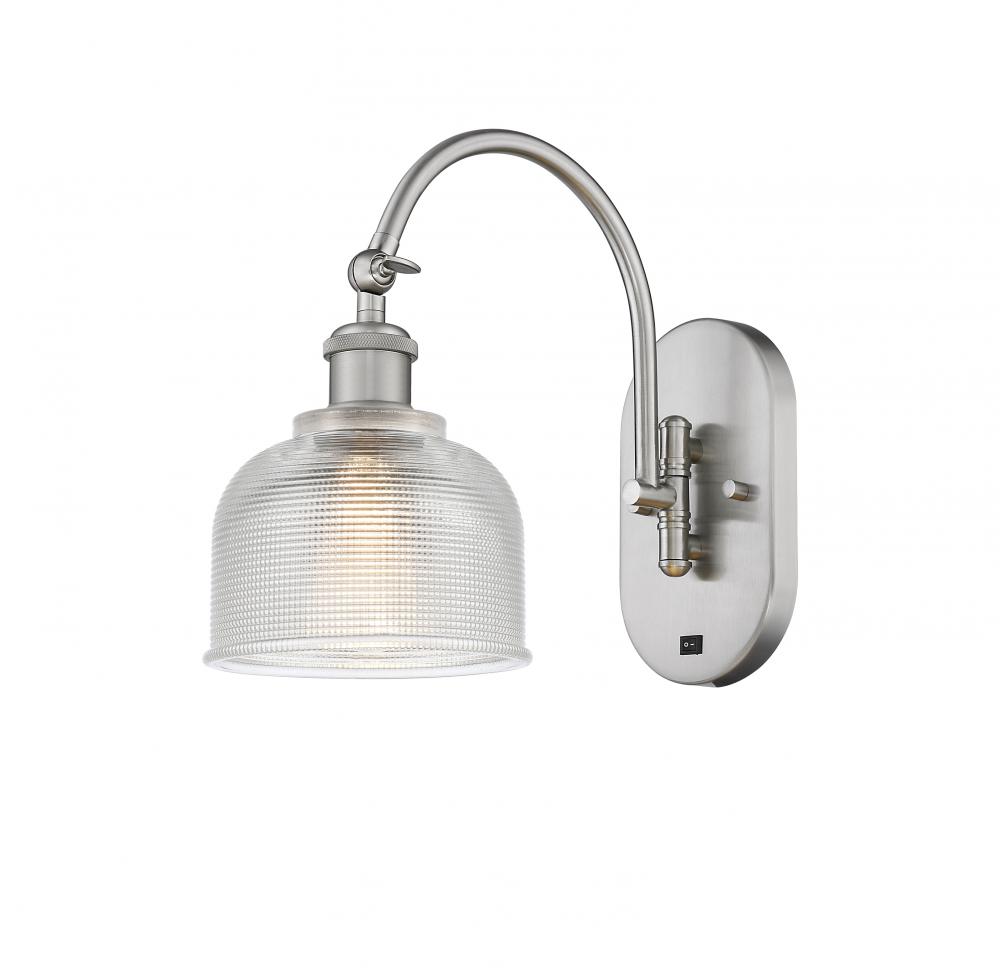 Dayton - 1 Light - 6 inch - Brushed Satin Nickel - Adjustable Swing Arm