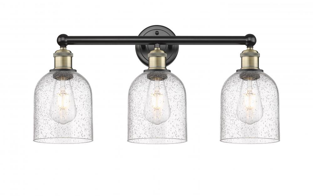 Bella - 3 Light - 24 inch - Black Antique Brass - Bath Vanity Light