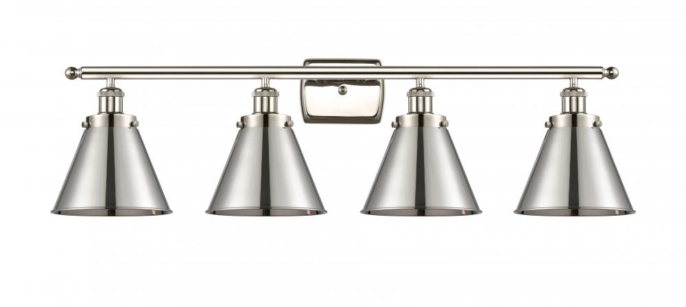 Appalachian - 4 Light - 36 inch - Polished Nickel - Bath Vanity Light