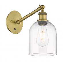 Innovations Lighting 317-1W-BB-G558-6CL - Bella - 1 Light - 6 inch - Brushed Brass - Adjustable Sconce