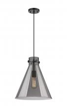 Innovations Lighting 410-1PM-BK-G411-14SM - Newton Cone - 1 Light - 14 inch - Matte Black - Cord hung - Pendant