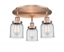 Innovations Lighting 916-3C-AC-G52 - Edison - 3 Light - 17 inch - Antique Copper - Flush Mount